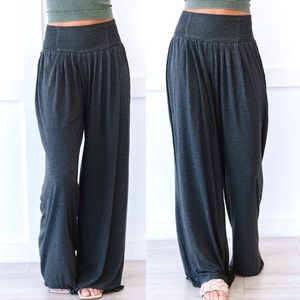 Boho Wide Leg Lounge Flowy Pants